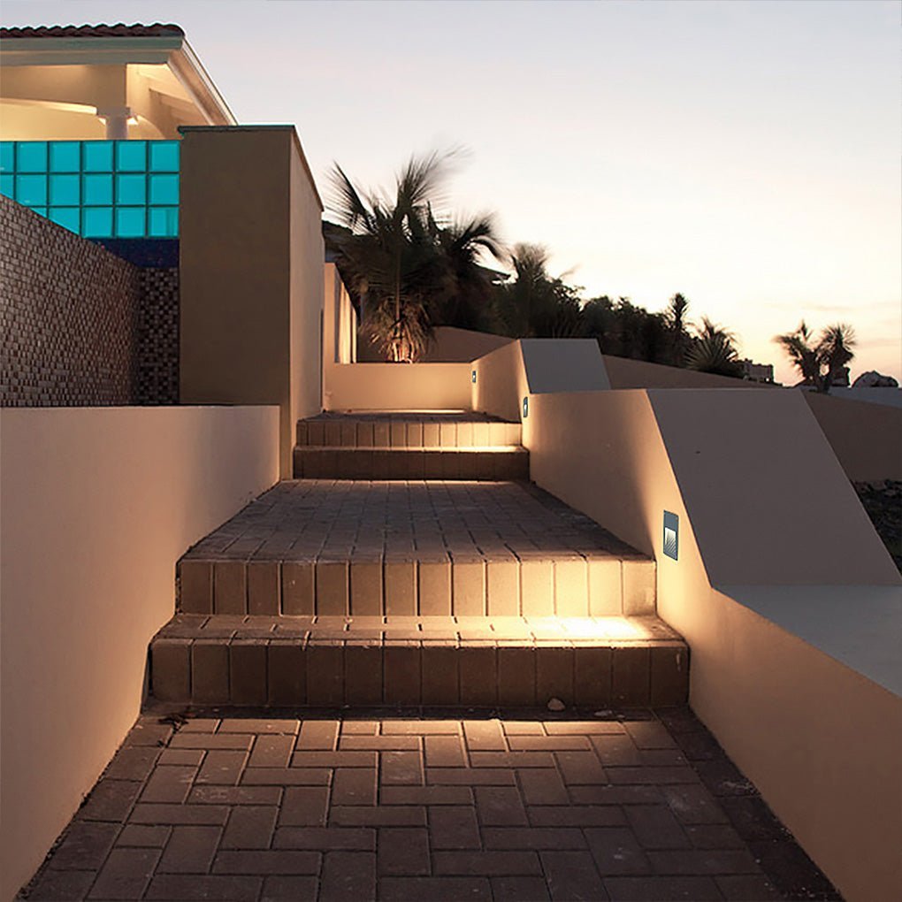 Modern Minimalist Waterproof Embedded Step Lights Wall Decorative Lamp for Outdoor Stairway-Lighom