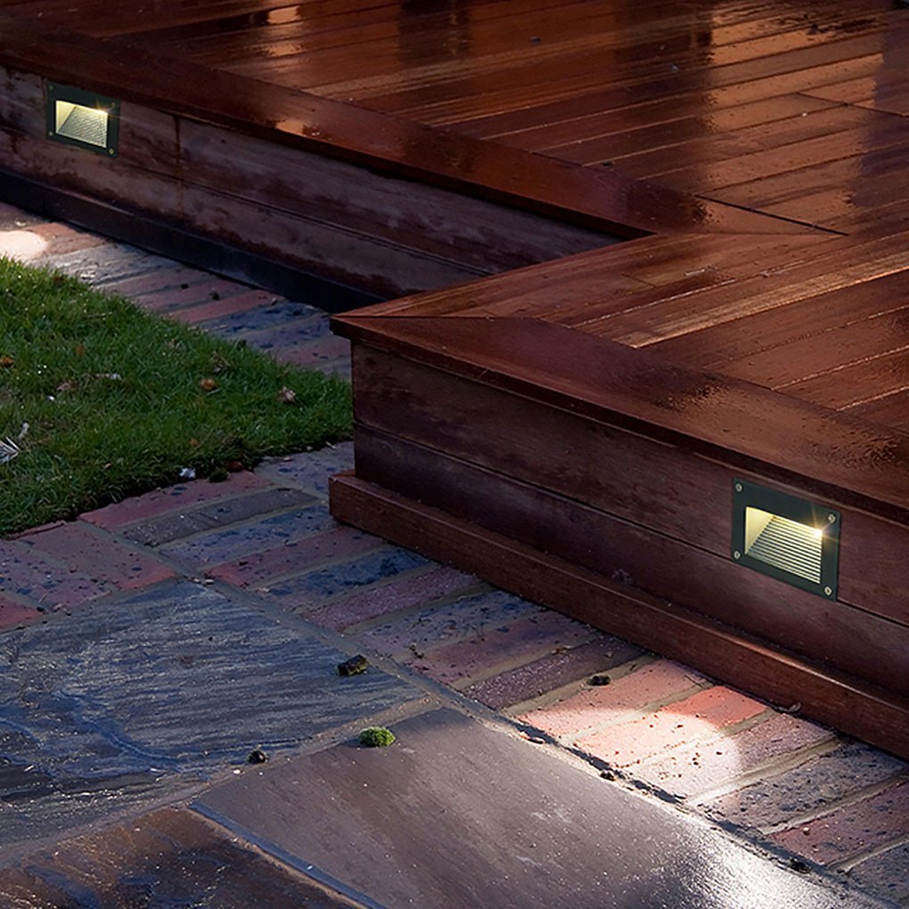 Modern Minimalist Waterproof Embedded Step Lights Wall Decorative Lamp for Outdoor Stairway-Lighom