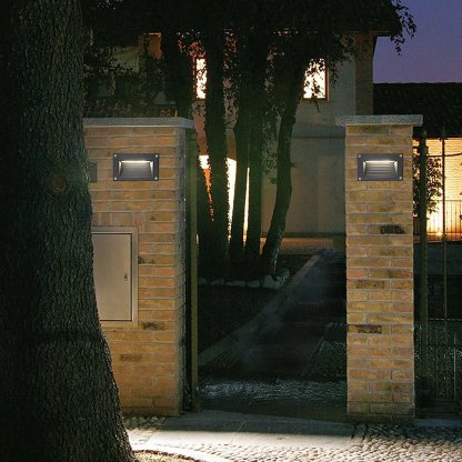 Modern Minimalist Waterproof Embedded Step Lights Wall Decorative Lamp for Outdoor Stairway-Lighom