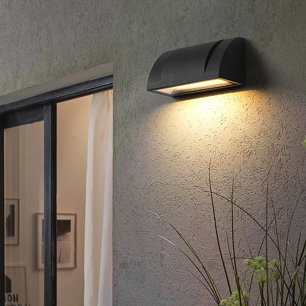 Modern Minimalist Waterproof Outdoor LED Wall Light for Patio Balcony Garden-Lighom