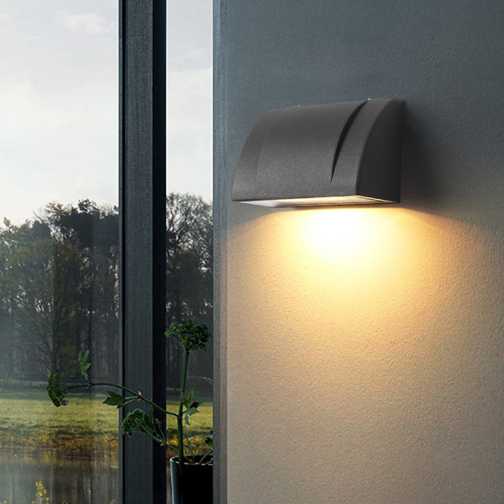 Modern Minimalist Waterproof Outdoor LED Wall Light for Patio Balcony Garden-Lighom