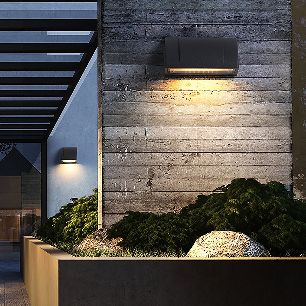 Modern Minimalist Waterproof Outdoor LED Wall Light for Patio Balcony Garden-Lighom