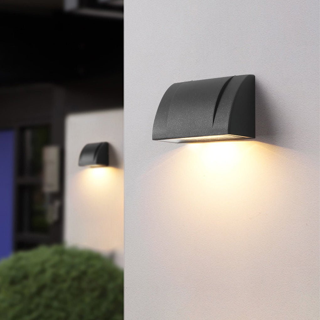 Modern Minimalist Waterproof Outdoor LED Wall Light for Patio Balcony Garden-Lighom