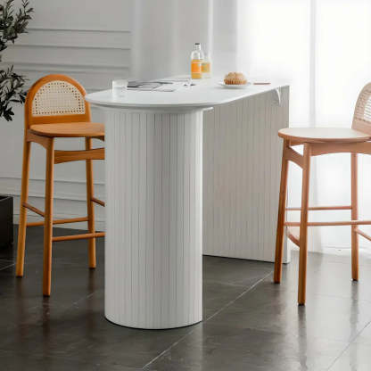 Minimalist White Counter Height Bar Table