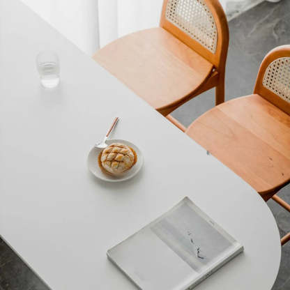 Minimalist White Counter Height Bar Table