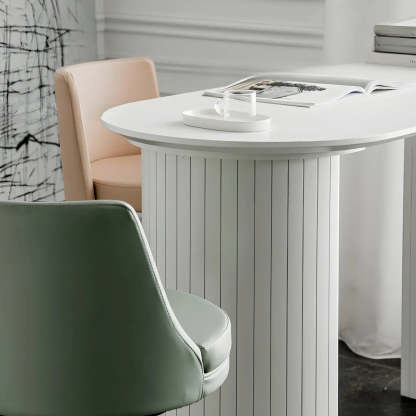 Minimalist White Counter Height Bar Table
