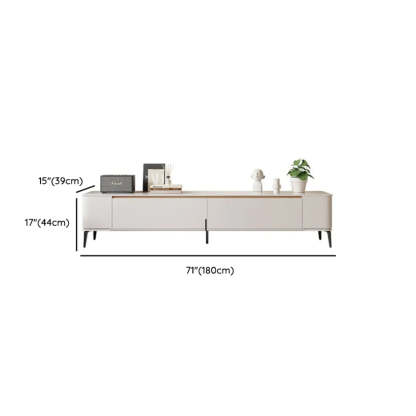 Minimalist White TV Stand