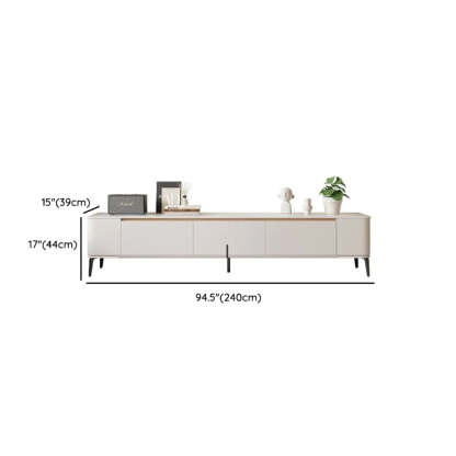 Minimalist White TV Stand