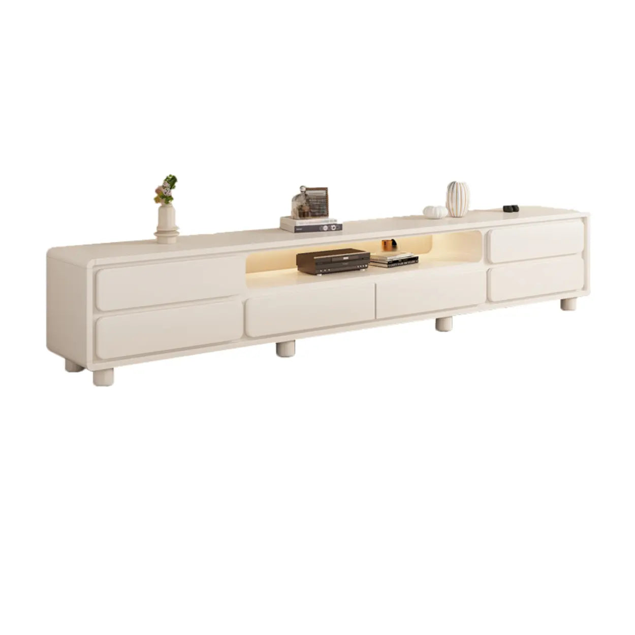 Modern stand drawers white tv stands in metal — 71" L x 13" W x 18" H