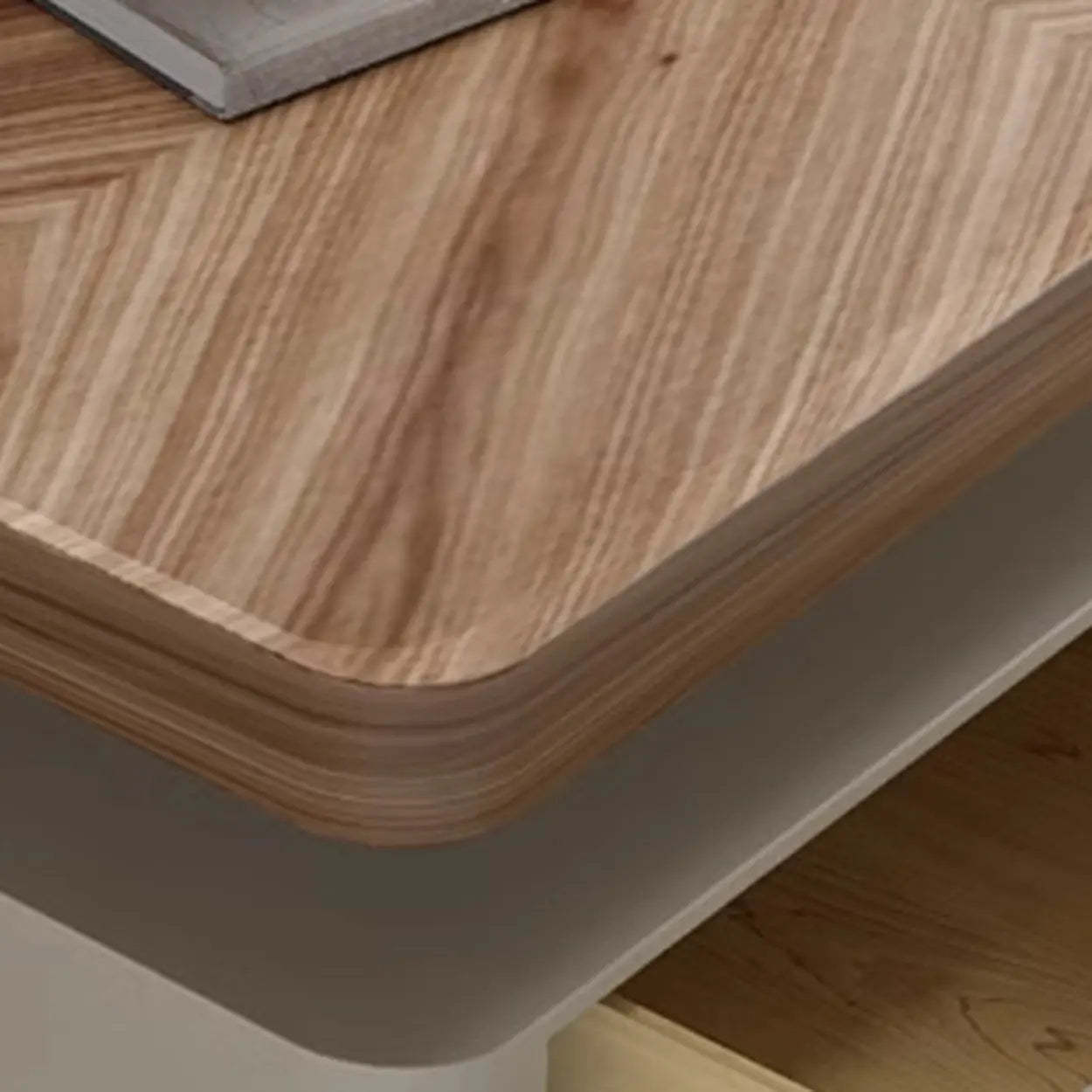 Minimalist Wood TV Stand with Storage
