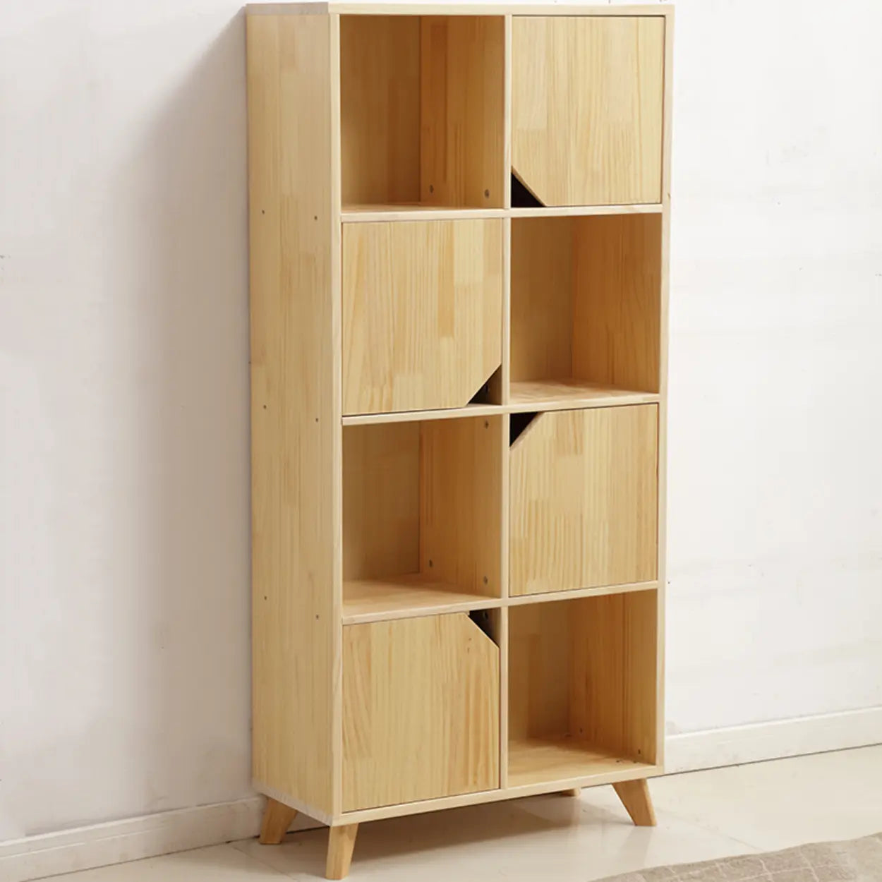 Nordic Modular Wood Storage Bookcase
