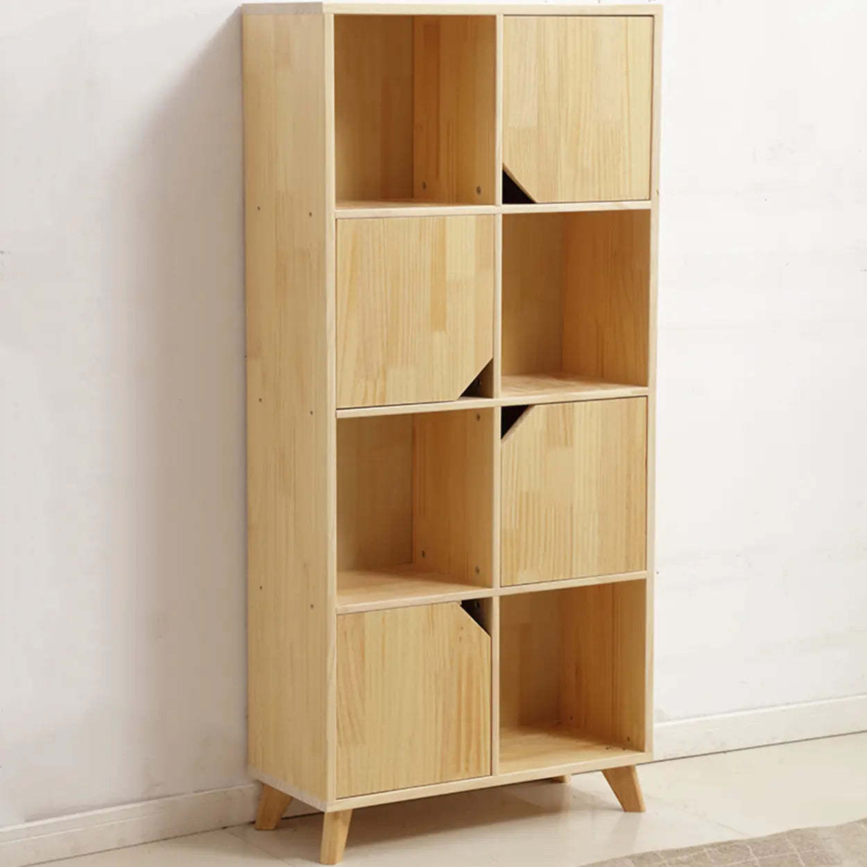 Nordic Modular Wood Storage Bookcase