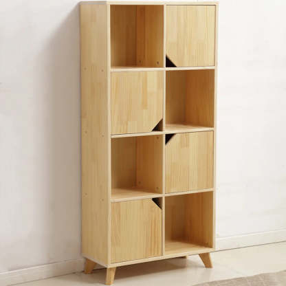 Nordic Modular Wood Storage Bookcase