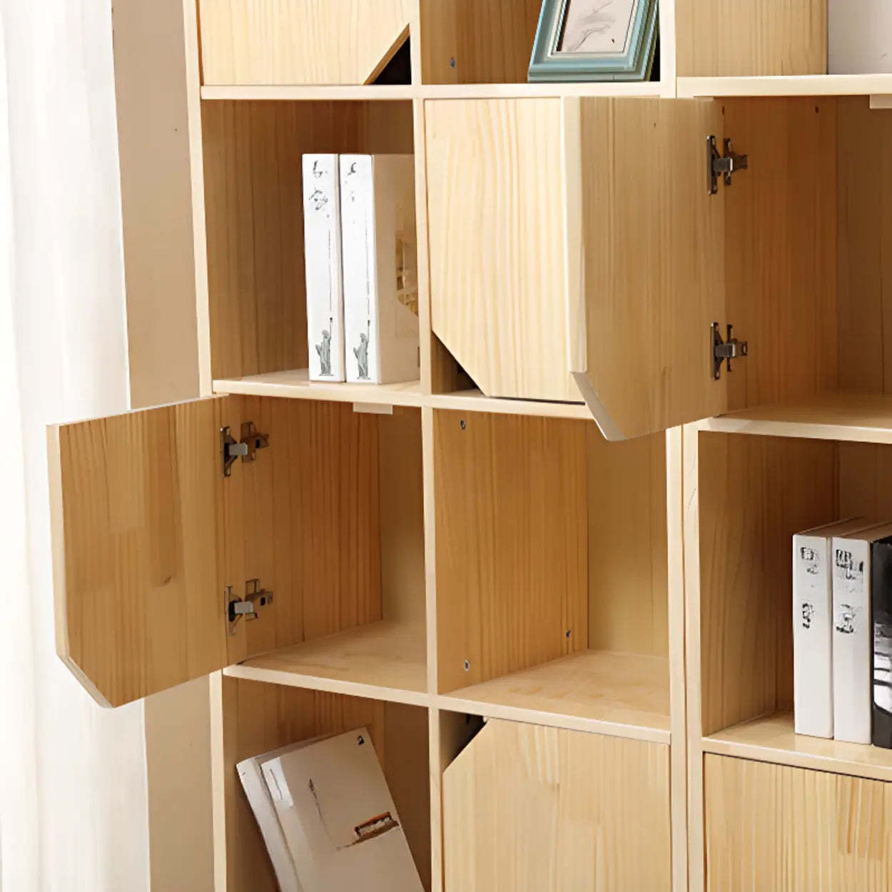 Nordic Modular Wood Storage Bookcase