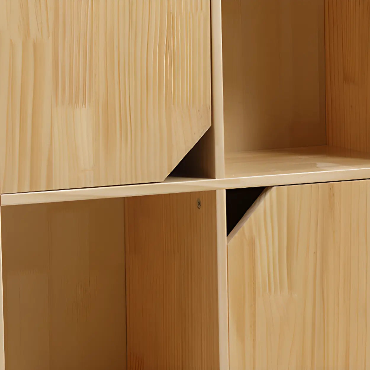 Nordic Modular Wood Storage Bookcase