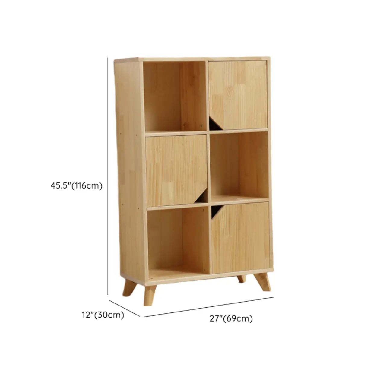 Nordic Modular Wood Storage Bookcase
