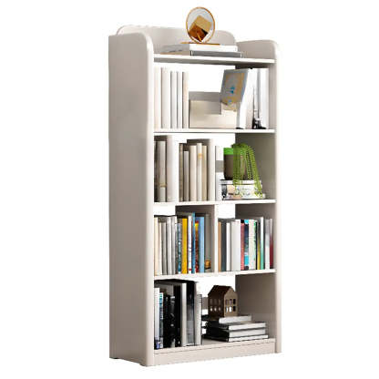 Modern Open-Back Vertical Wood Bookshelf
