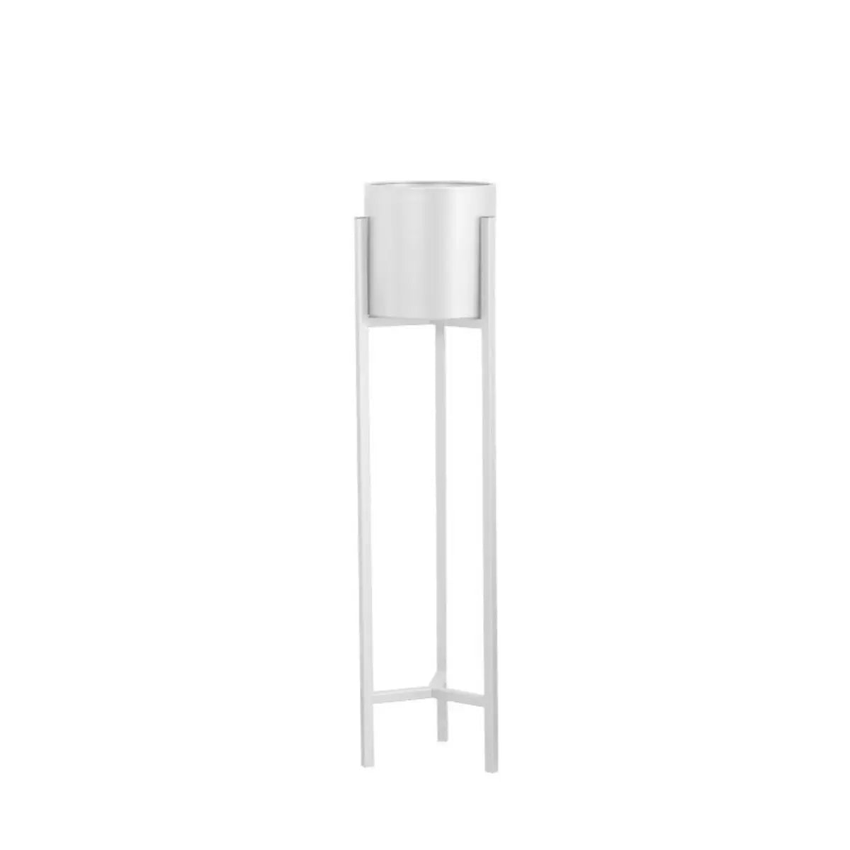 Modern Orbicular Gold Metal Floor Plant Stand — Black