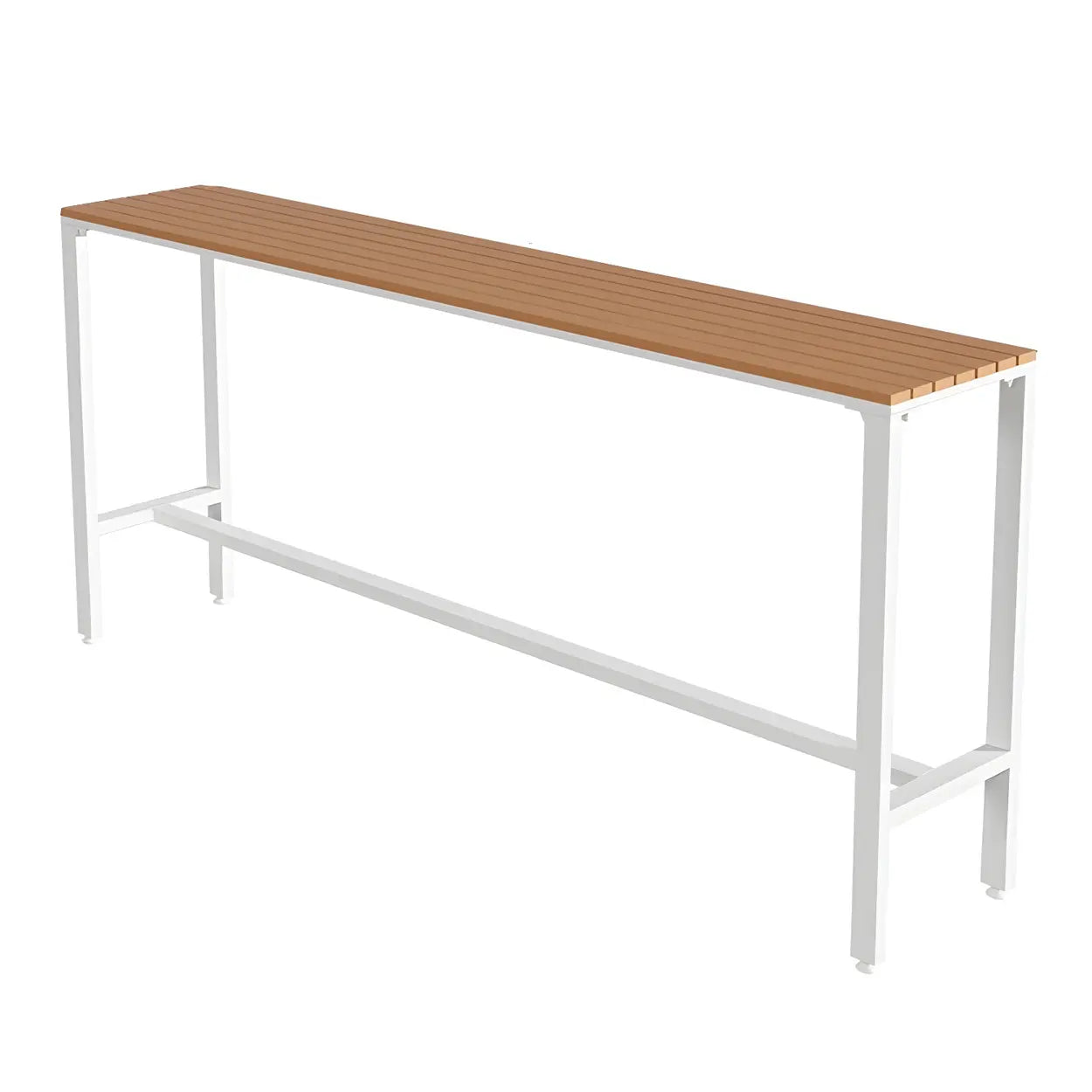Modern Outdoor Counter-Height Bar Table — White / Table Only