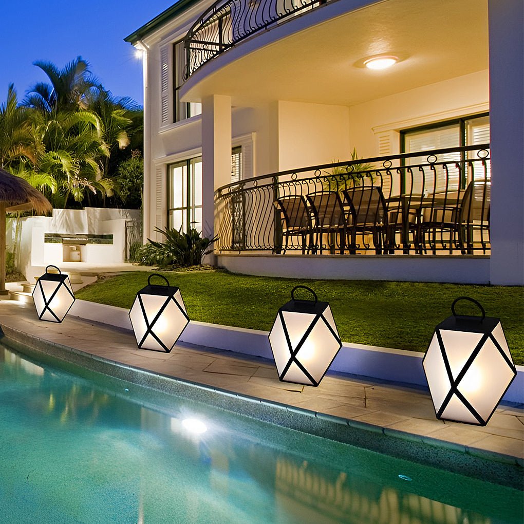 Modern Outdoor Post Lights Pillar Light Portable Post Lantern Garden Lights Outside Lights-Lighom