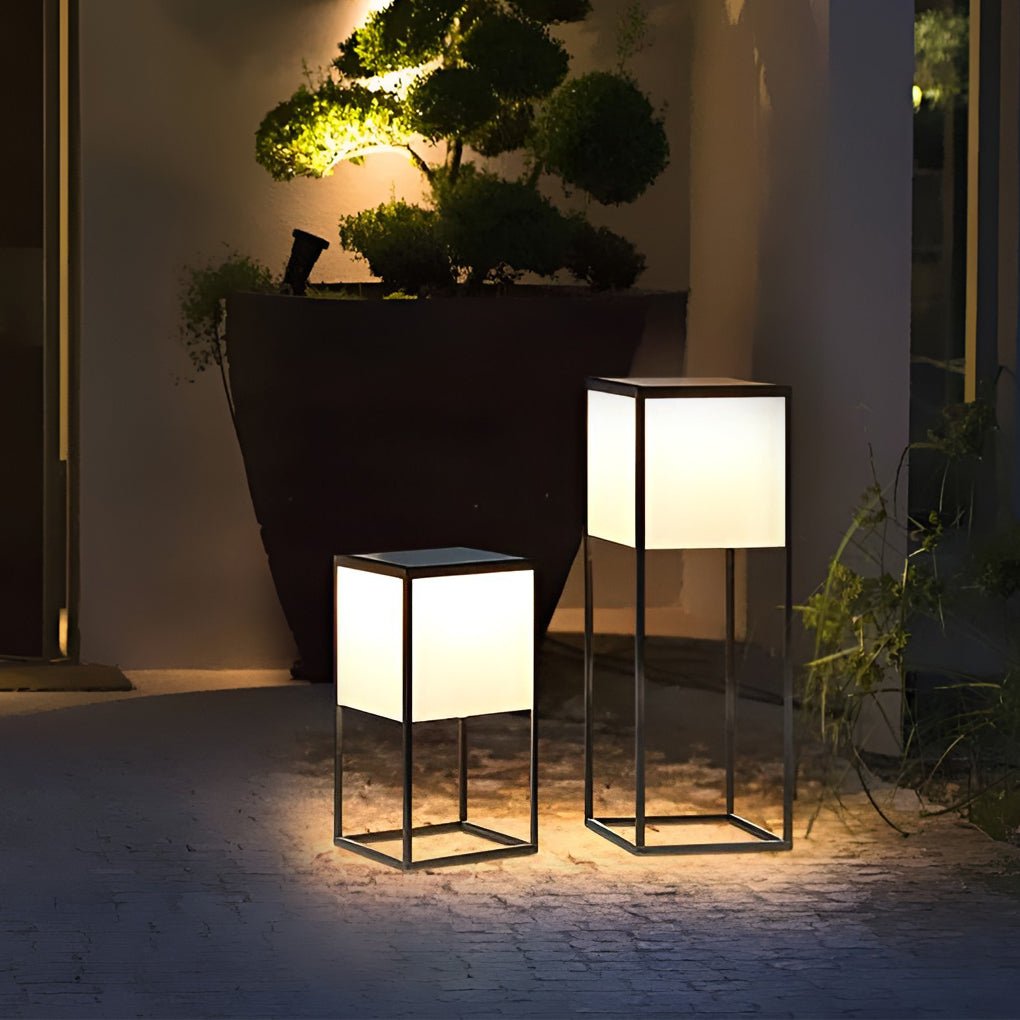 Modern Outdoor Post Lights Solar Deck Post Lights Garden Lights Outside Lights-Lighom