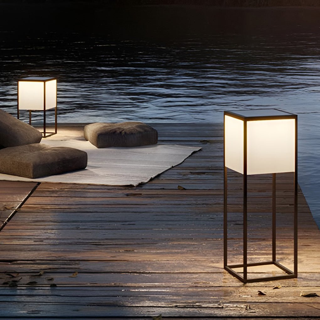 Modern Outdoor Post Lights Solar Deck Post Lights Garden Lights Outside Lights-Lighom