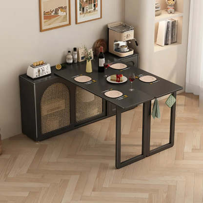 Modern Rattan Sideboard with Storage Drawers