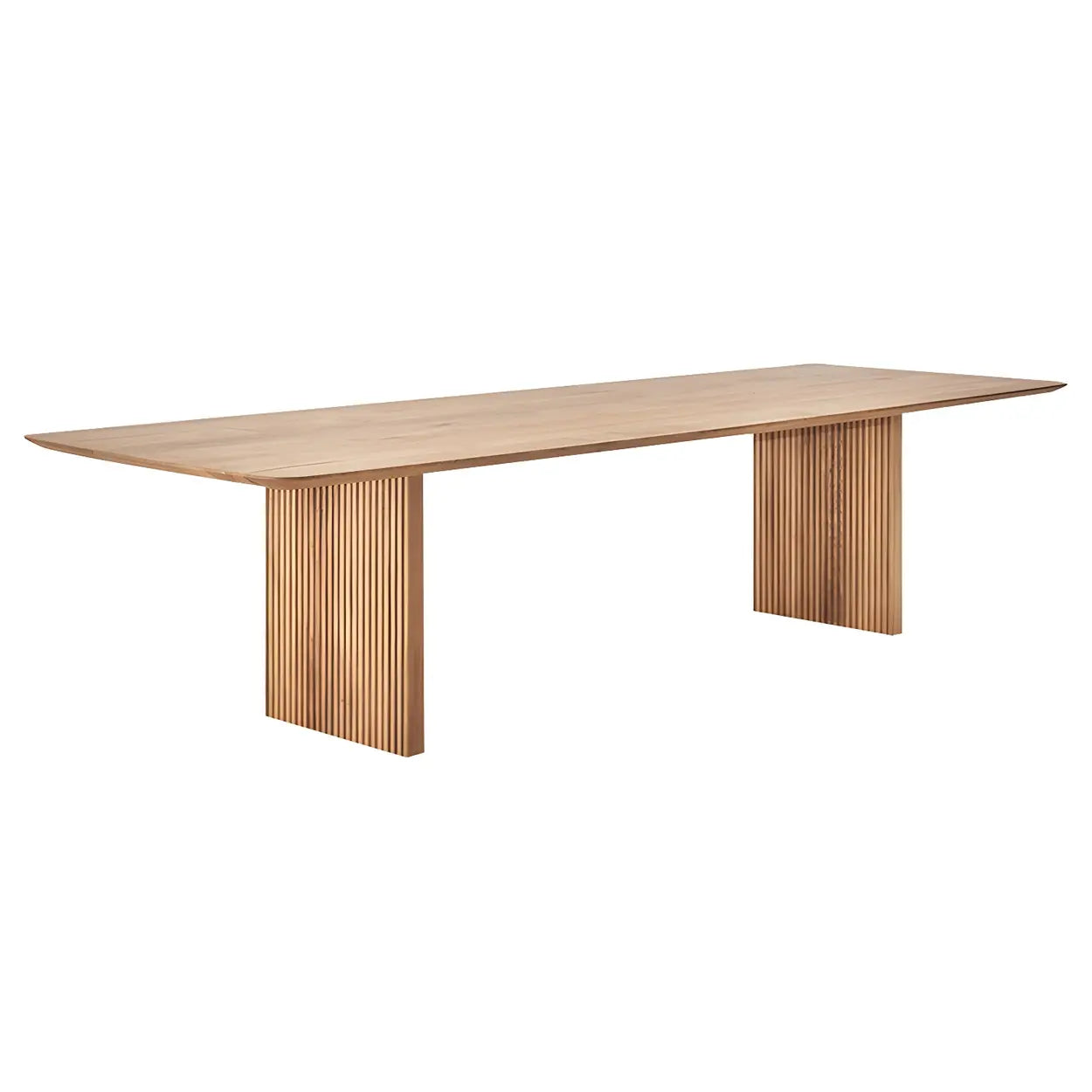 Modern Rectangle Walnut Large Dining Table — Walnut / Table Only