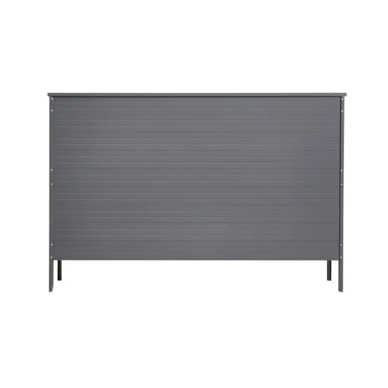 Modern Gray Wood Large Hallway Shoe Cabinet