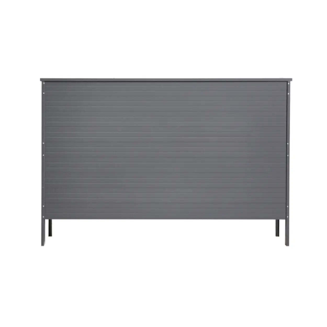 Modern Gray Wood Large Hallway Shoe Cabinet