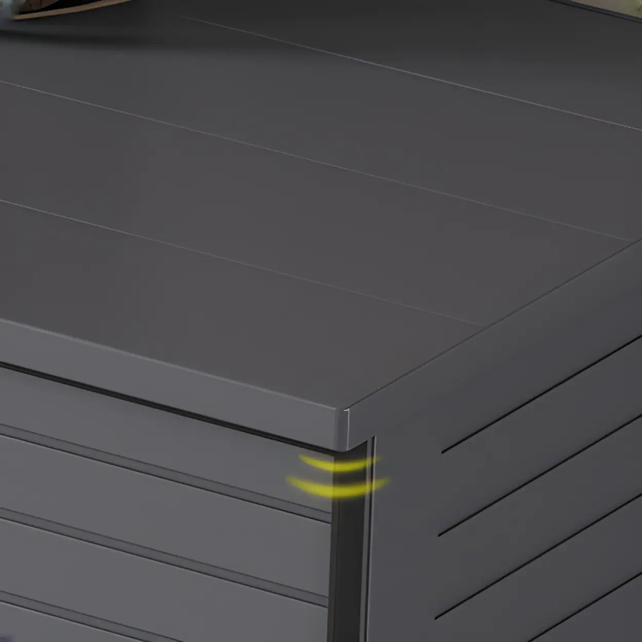 Modern Gray Wood Large Hallway Shoe Cabinet