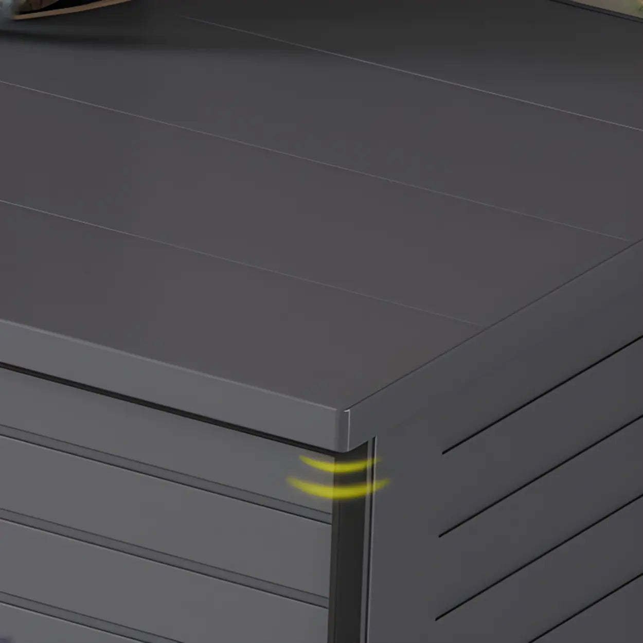 Modern Gray Wood Large Hallway Shoe Cabinet