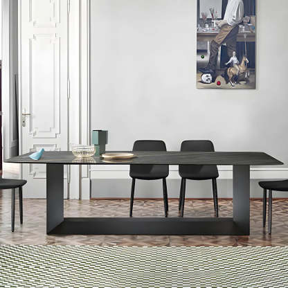 Rectangular Black Dining Table