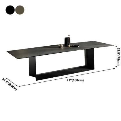 Rectangular Black Dining Table