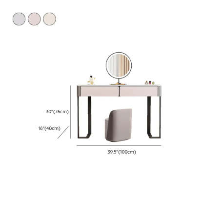 Modern Rectangular Marble Vanity with LED Mirror