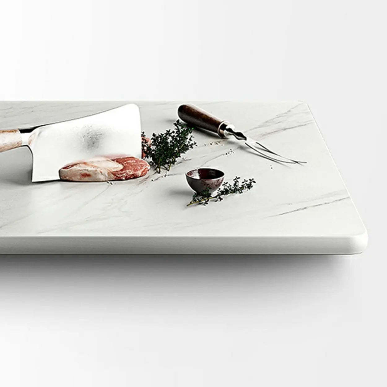 Modern Marble Storage Dining Table with Wheels
