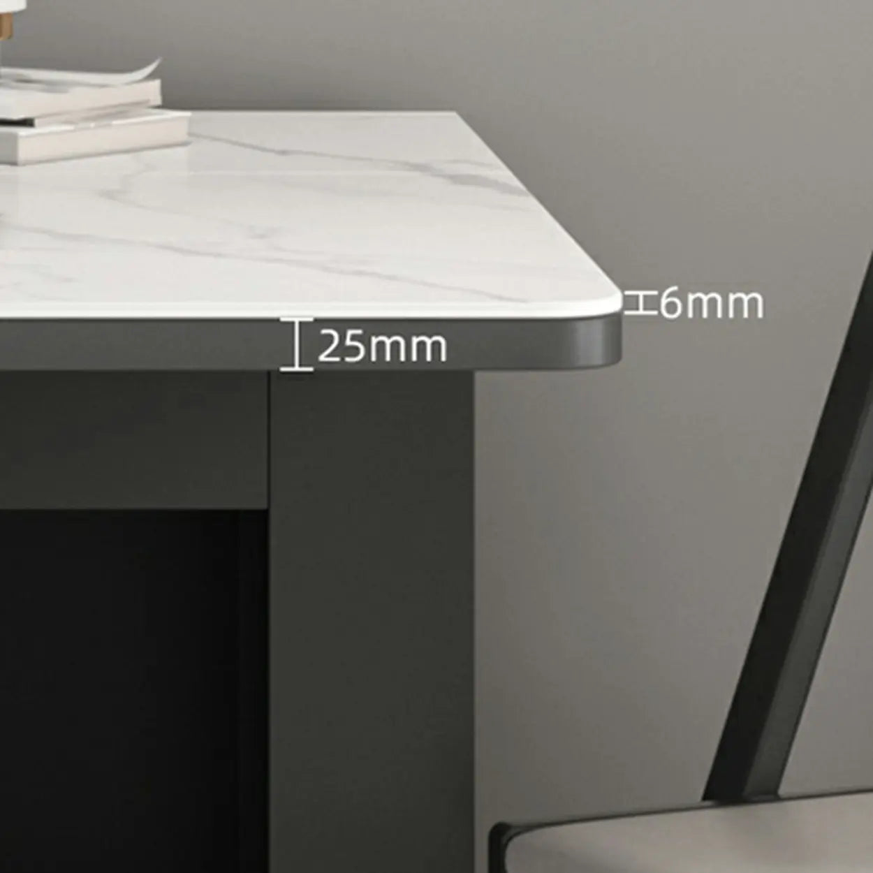 Modern Marble Storage Dining Table with Wheels