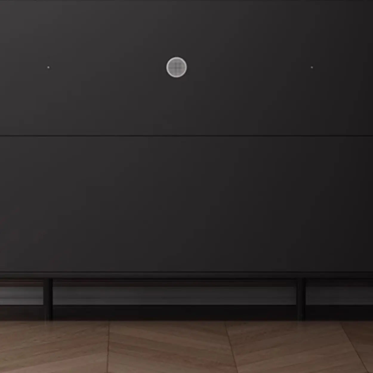Modern Black Engineered Wood Large Hallway Shoe Cabinet