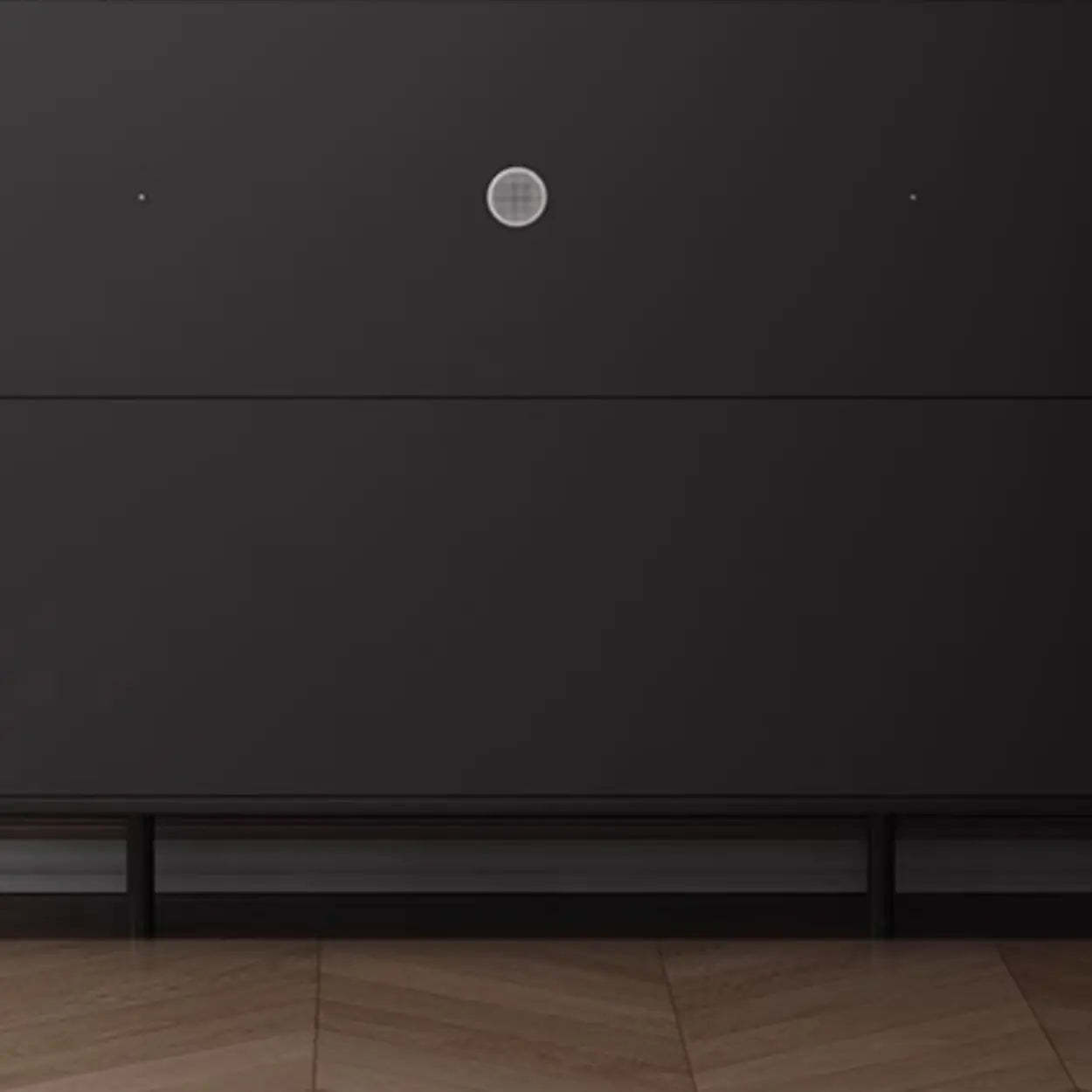 Modern Black Engineered Wood Large Hallway Shoe Cabinet