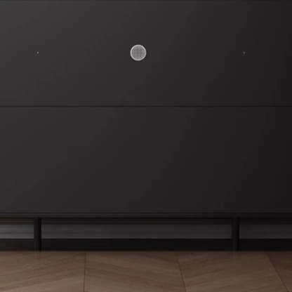 Modern Black Engineered Wood Large Hallway Shoe Cabinet