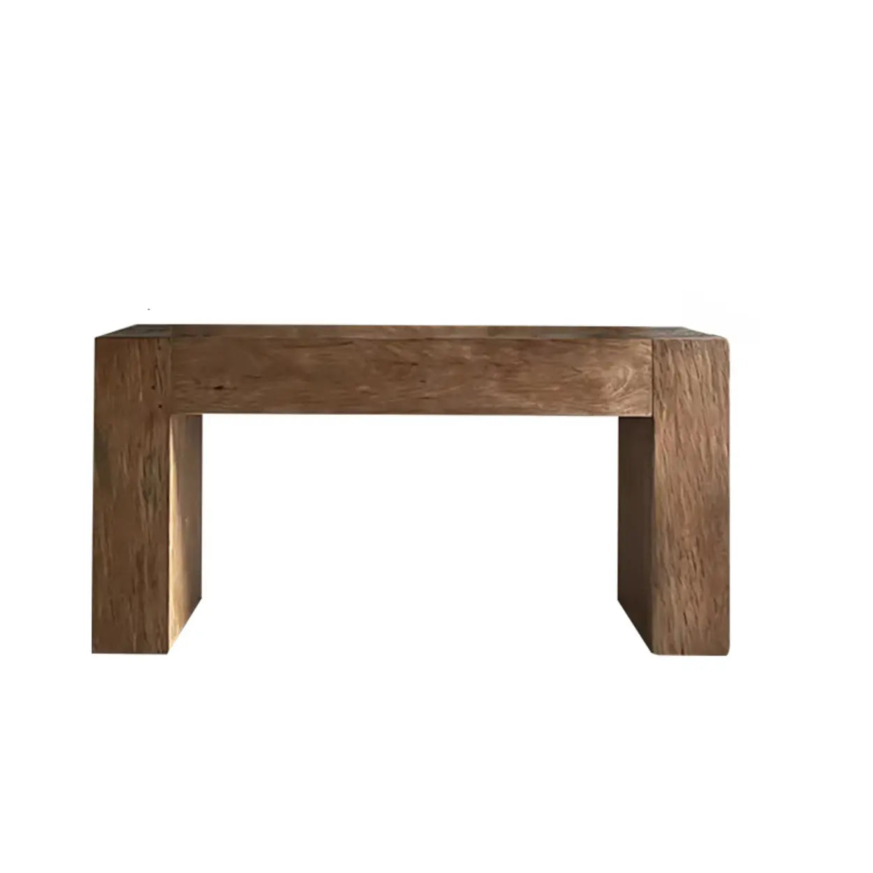 Modern Rectangular Pine Sled-Base Console Table