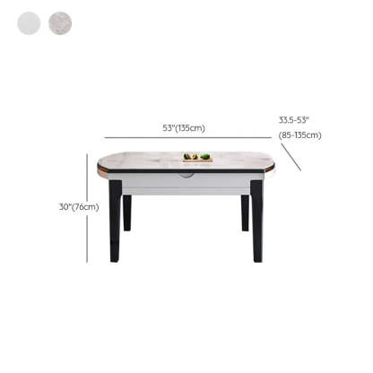 Modern Rectangular Stone Dining Table