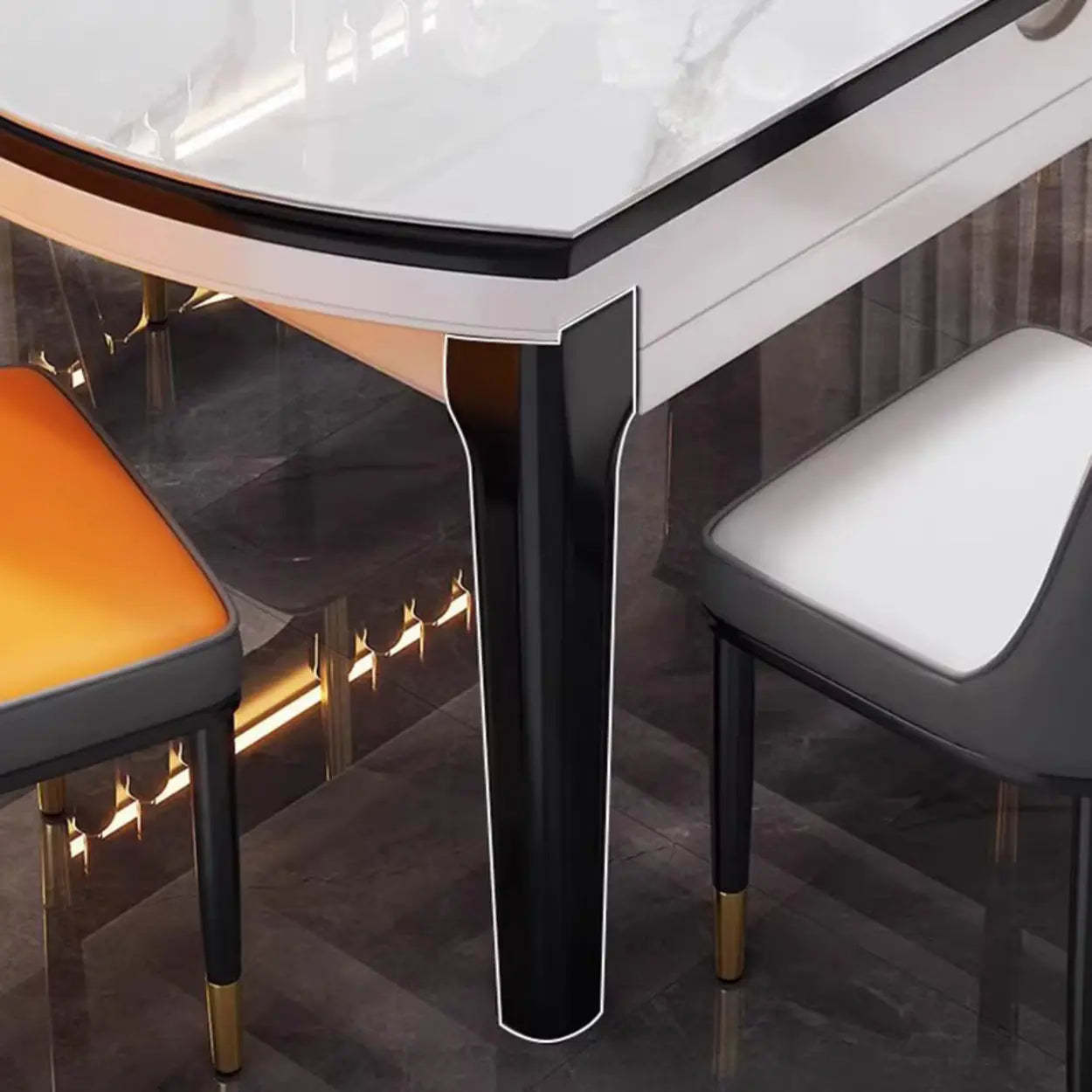 Modern Rectangular Stone Dining Table