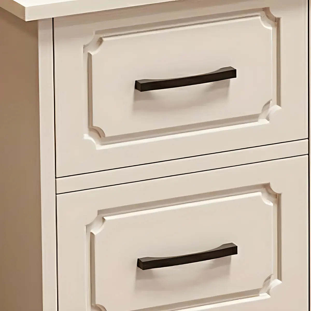 Modern White Wood Bedroom Makeup Vanity