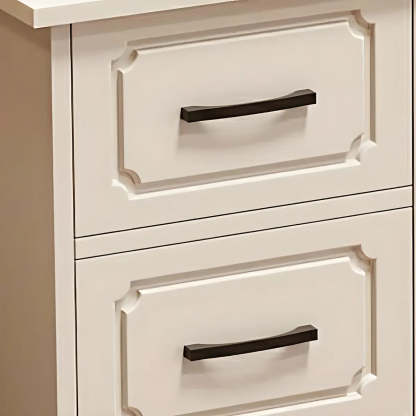 Modern White Wood Bedroom Makeup Vanity