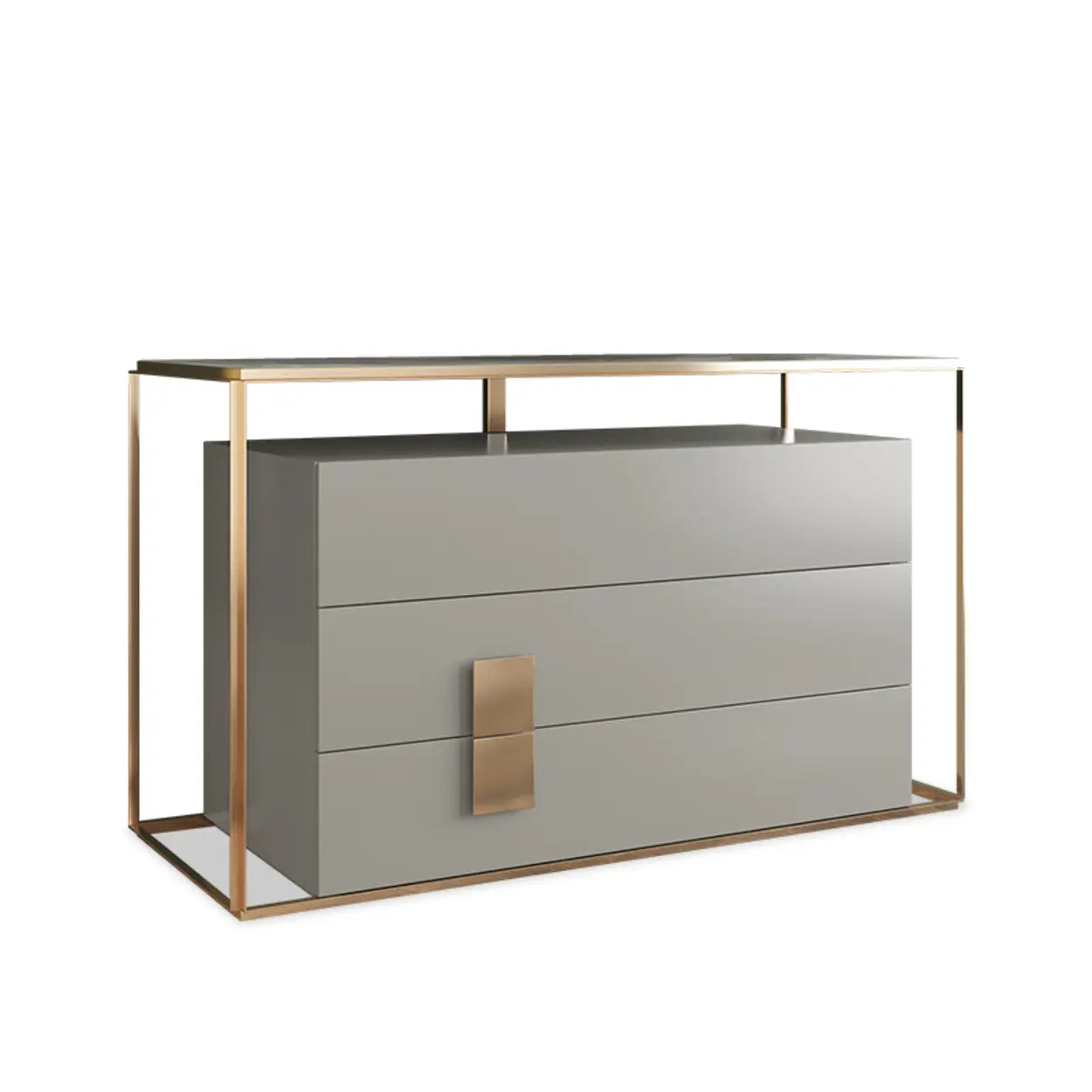 Modern Rectangular Wood Black Entry Console — White / 3