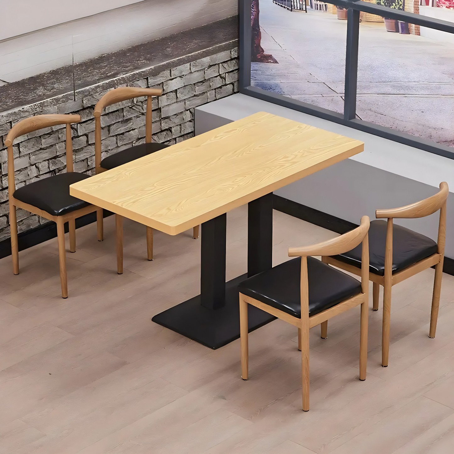 Modern Rectangular Wood Dining Table