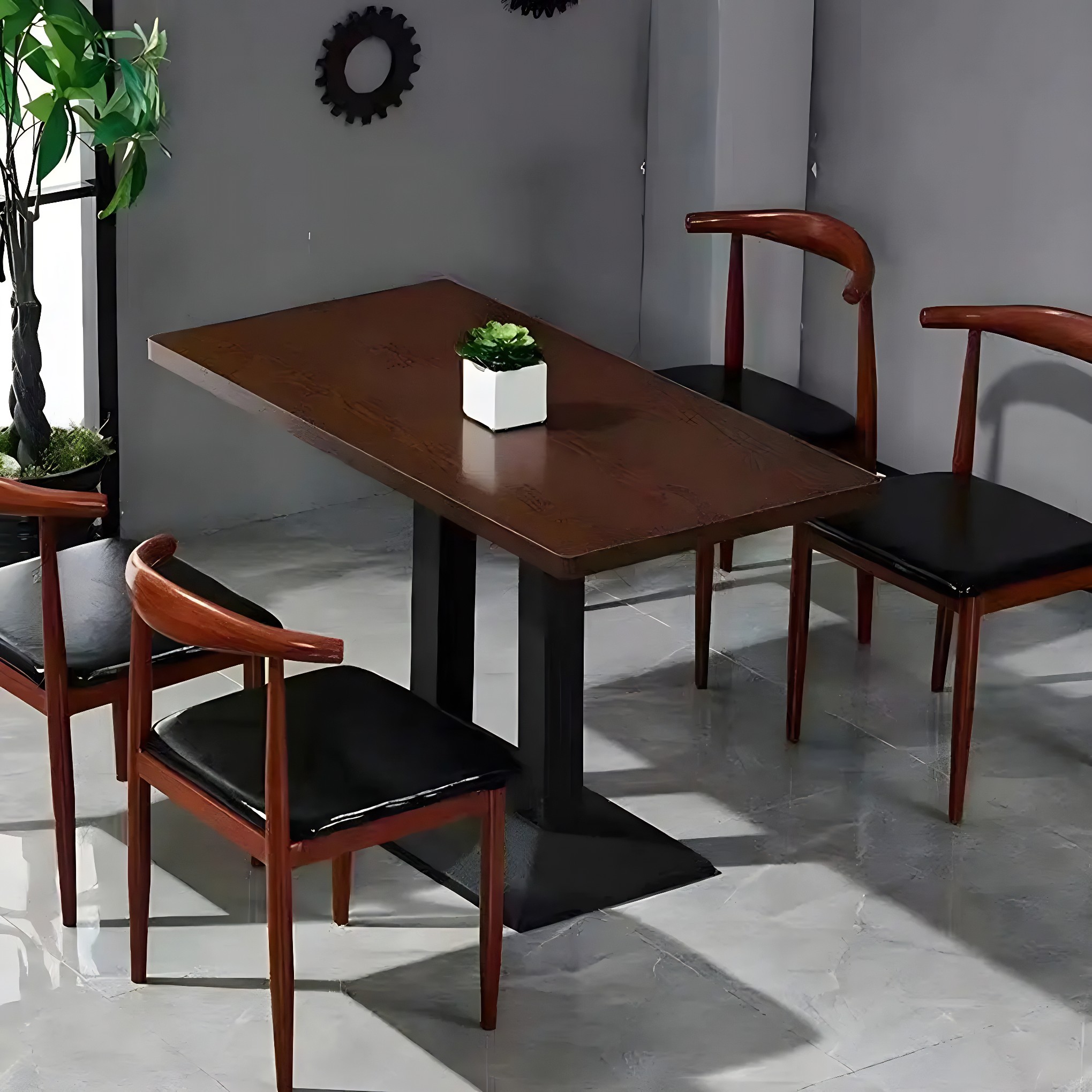 Modern Rectangular Wood Dining Table