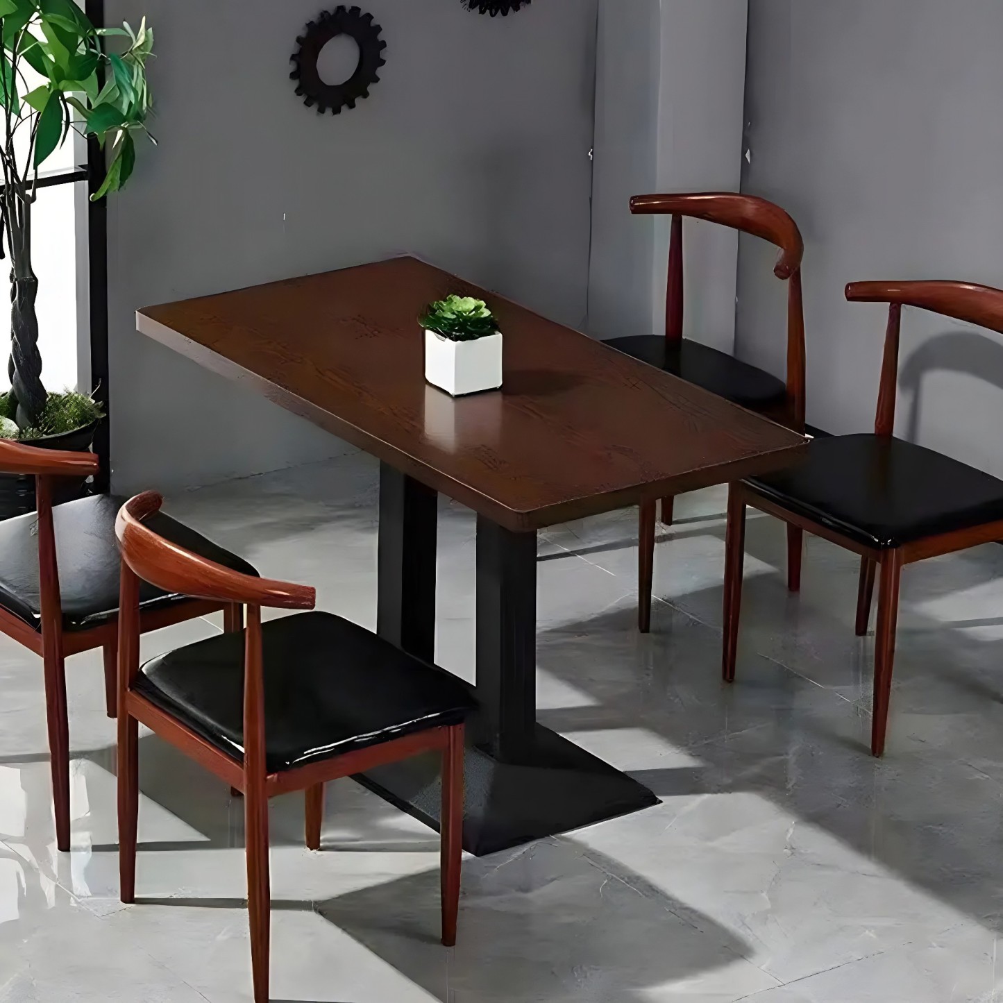 Modern Rectangular Wood Dining Table
