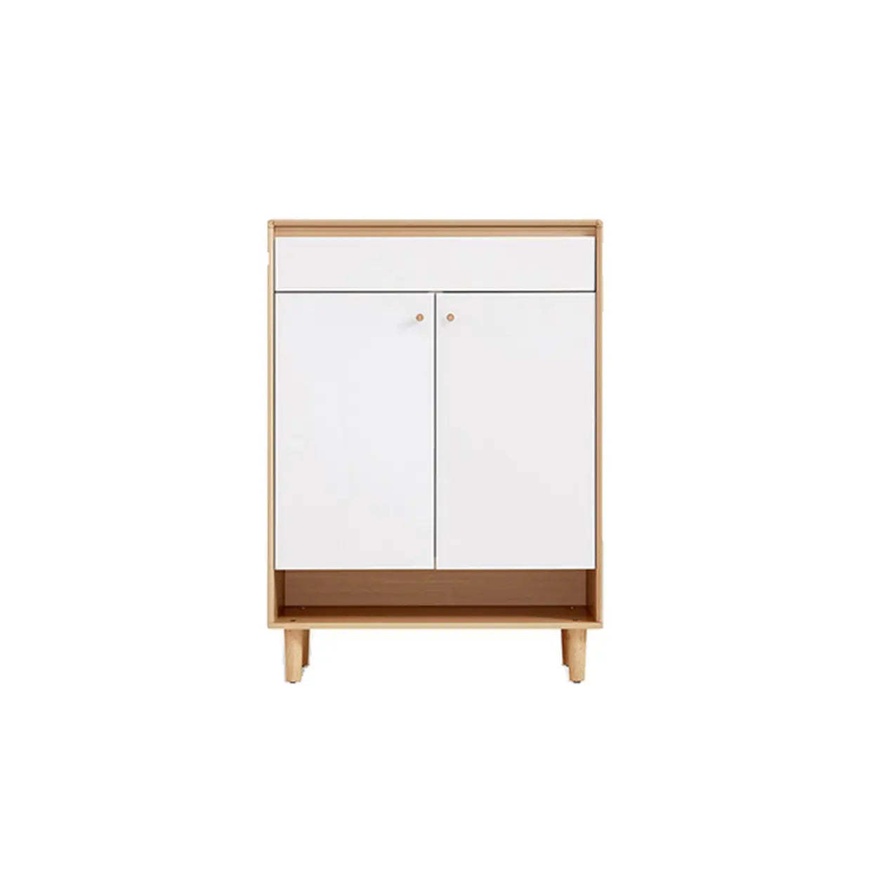 Lighom shoe storage wood shoe storage for entryway — 31" L x 14" W x 44" H / Natural